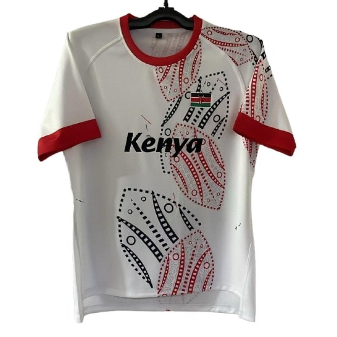 White Kenya Rugby Jersey 2025